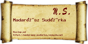 Madarász Sudárka névjegykártya